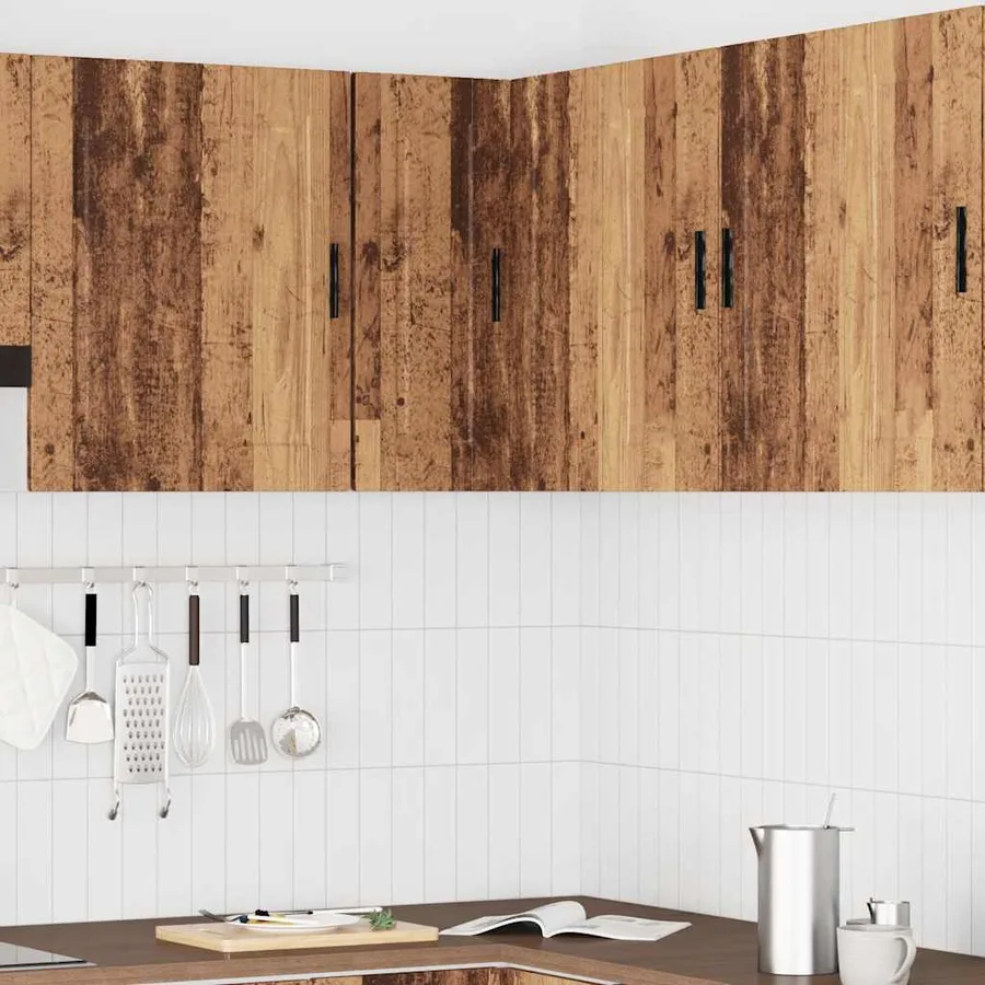 Armoire d'angle murale de cuisine Porto vieux bois - 3