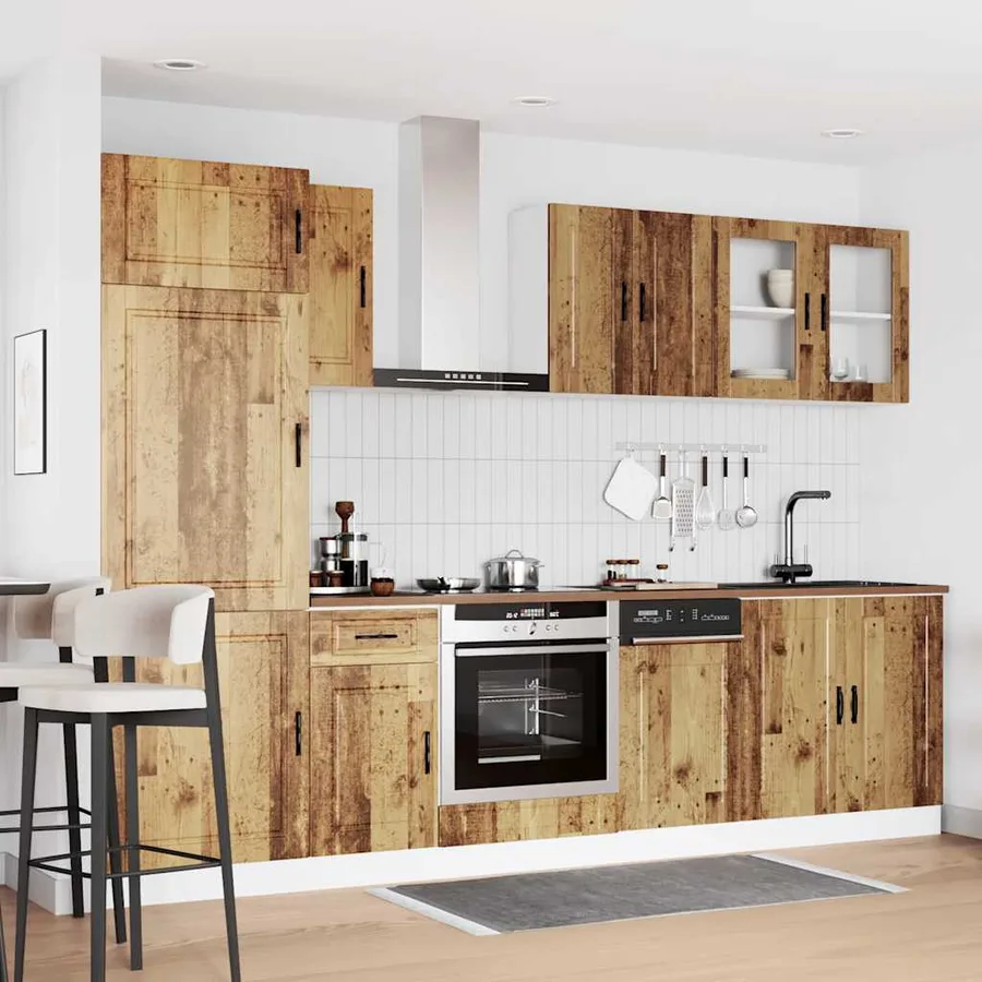 Ensemble d'armoires de cuisine 8 pcs Kalmar bois d'ingénierie - 3
