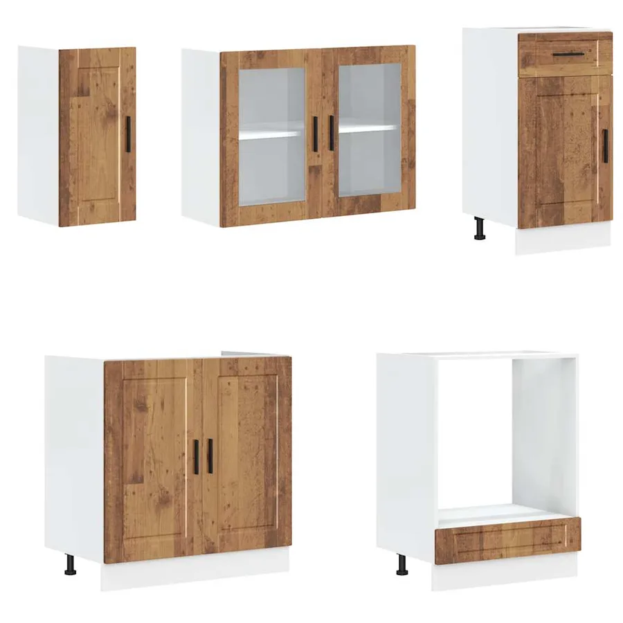 Ensemble d'armoires de cuisine 8 pcs Kalmar bois d'ingénierie - 4