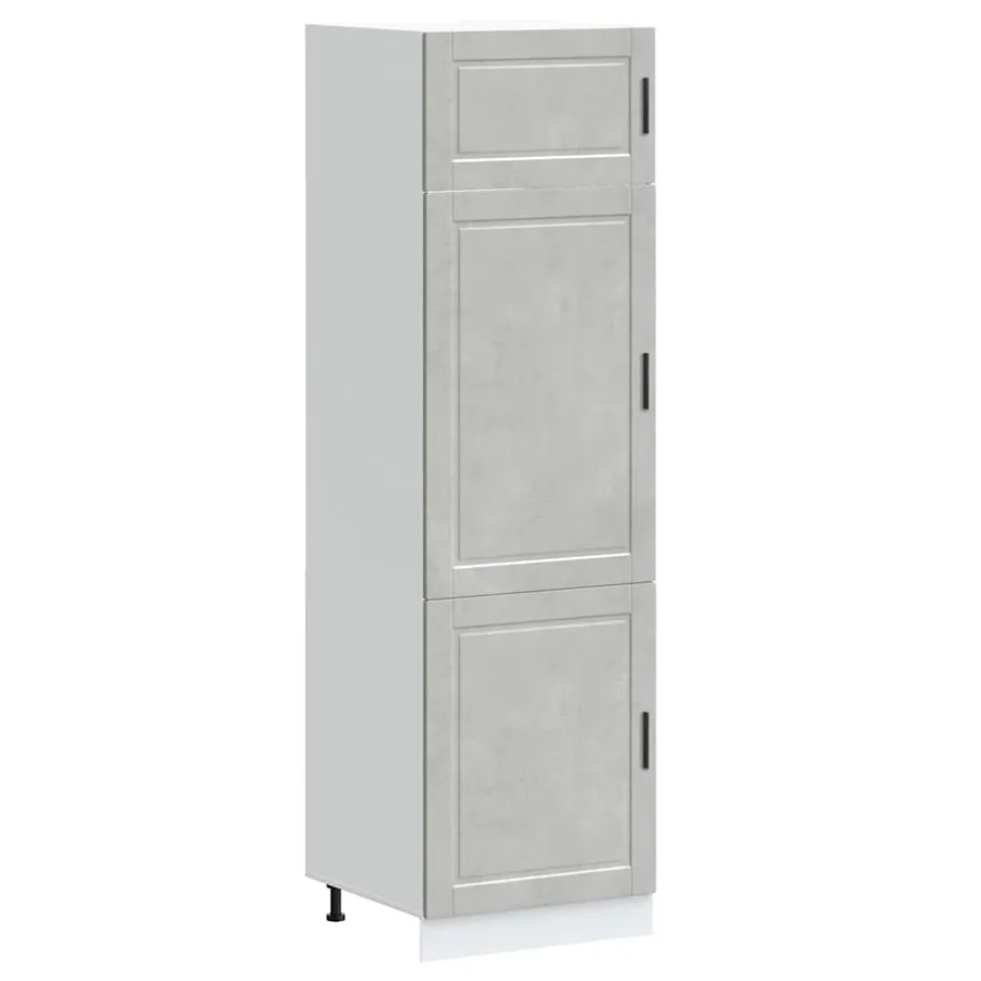 Armoire de cuisine Porto gris béton bois d'ingénierie - 2