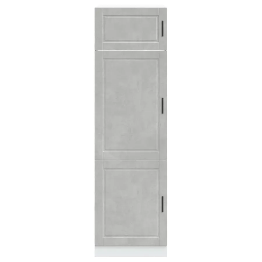 Armoire de cuisine Porto gris béton bois d'ingénierie - 3
