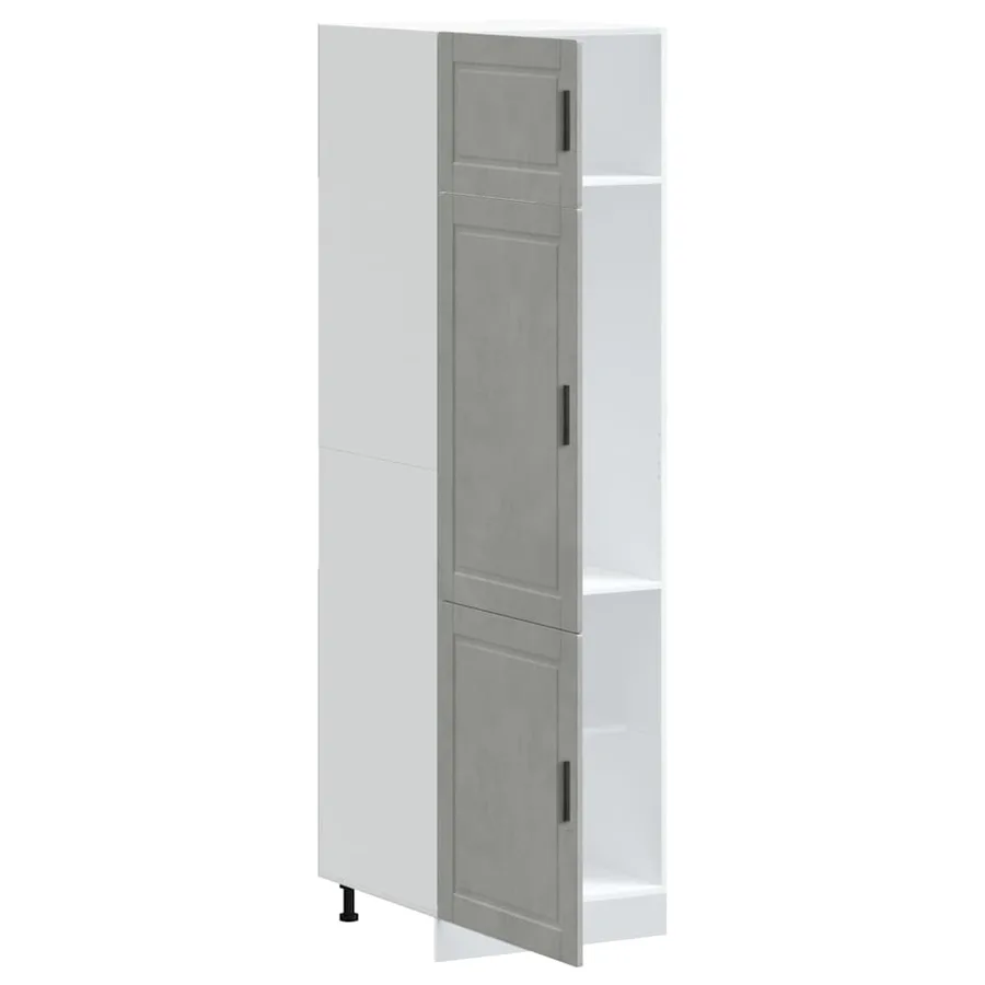 Armoire de cuisine Porto gris béton bois d'ingénierie - 4
