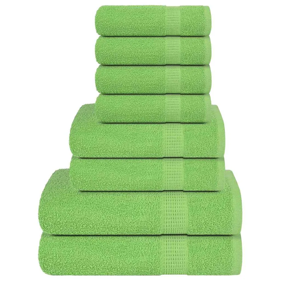 Ensemble de serviettes FROGN 8 pcs vert pomme 360 g/m²