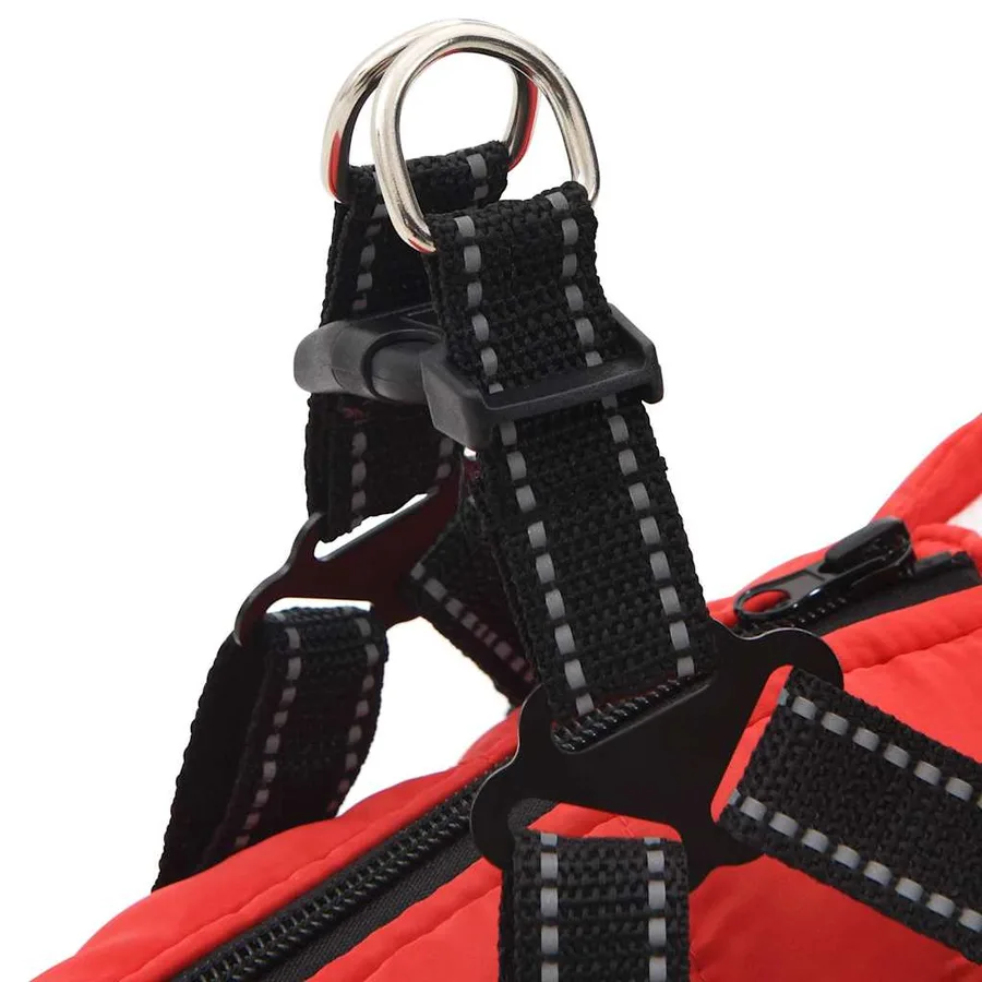 Manteau pour chiens avec harnais imperméable réfléchissant L40 - 8