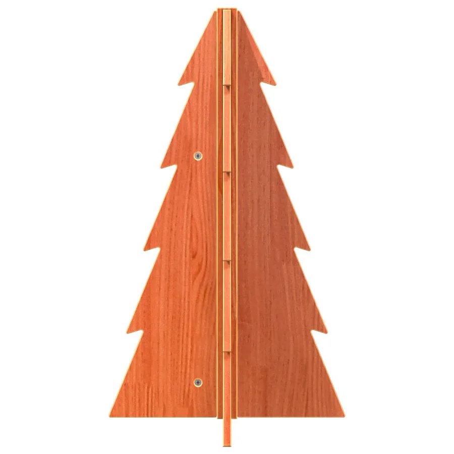 Arbre de Noël en bois pour décoration 69,5cm bois de pin massif - 3