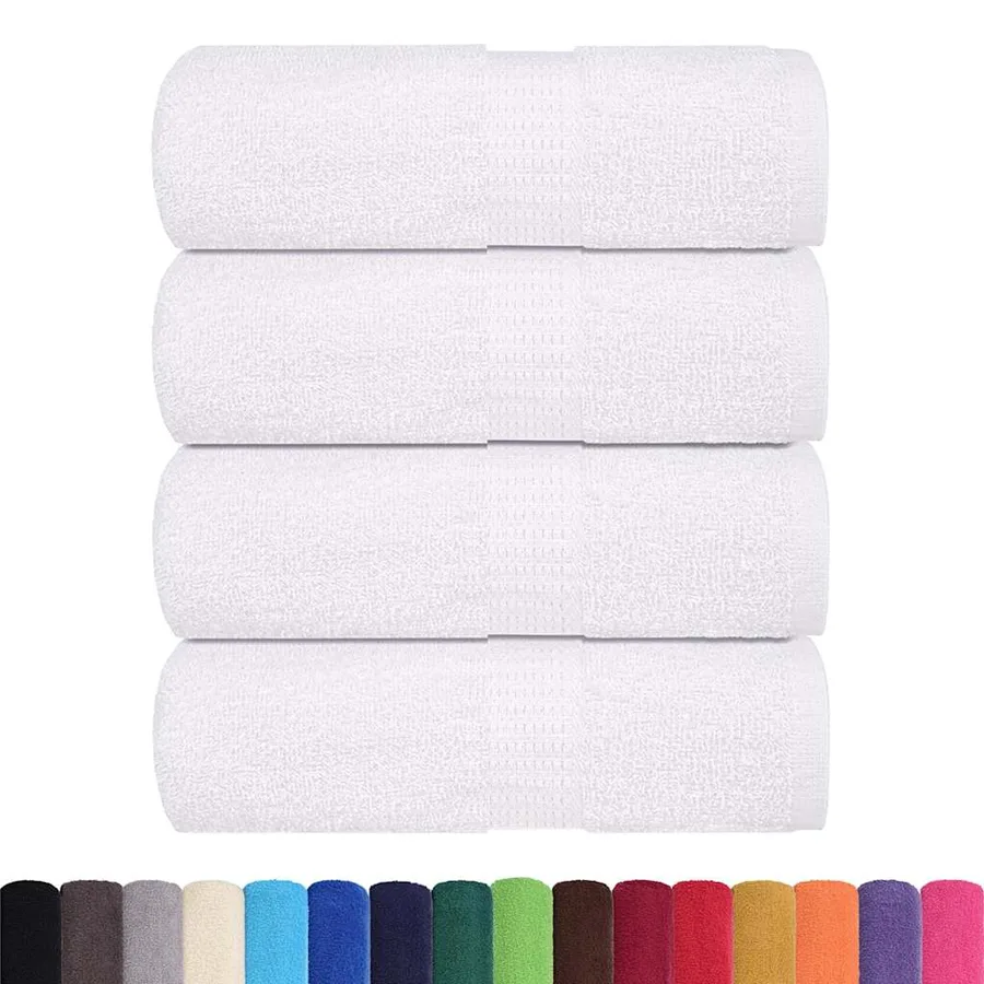 Serviettes d'invité FROGN 4 pcs blanc 30x50 cm 360 g/m² - 2