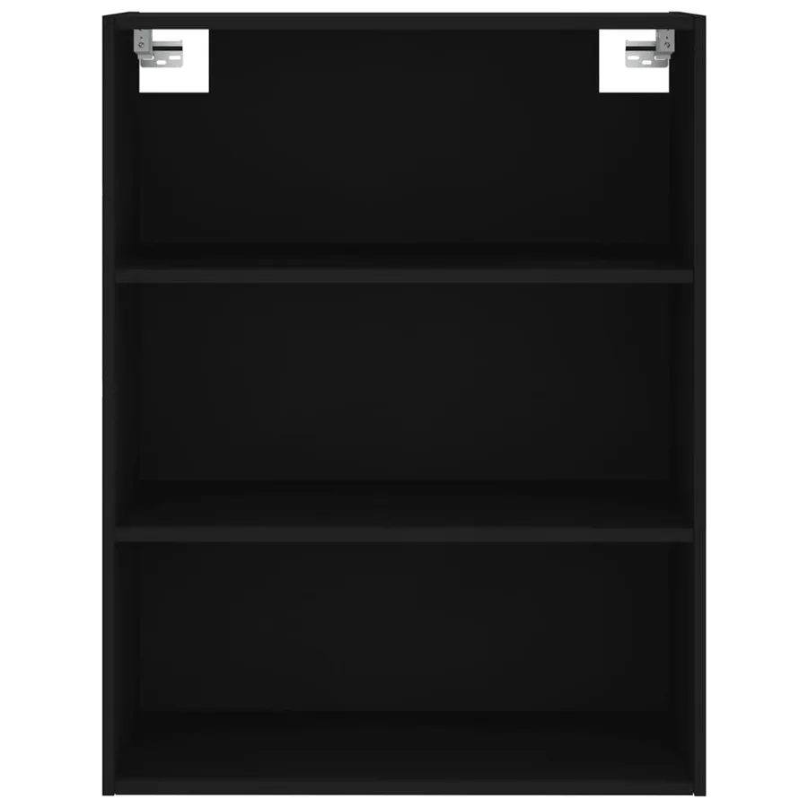 Buffet haut Noir 69,5x34x180 cm Bois d'ingénierie - 6