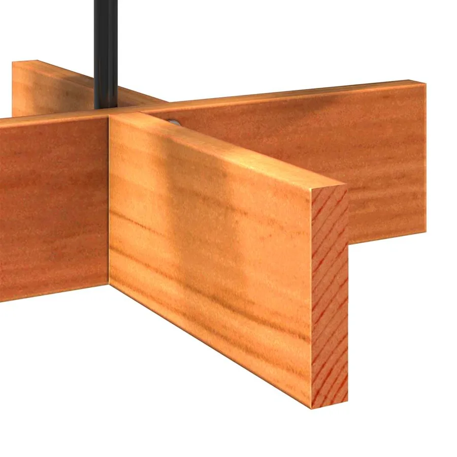 Arbre de Noël en bois pour décoration 80 cm bois de pin massif - 6