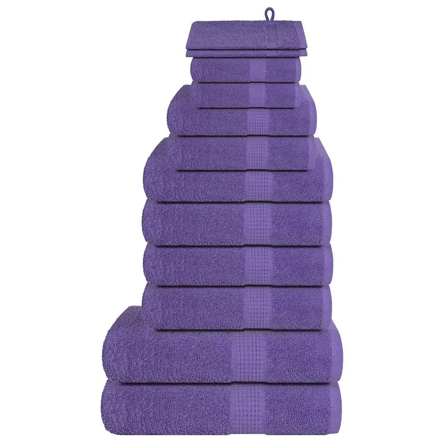 Ensemble de serviettes FROGN 12 pcs violet 360 g/m²