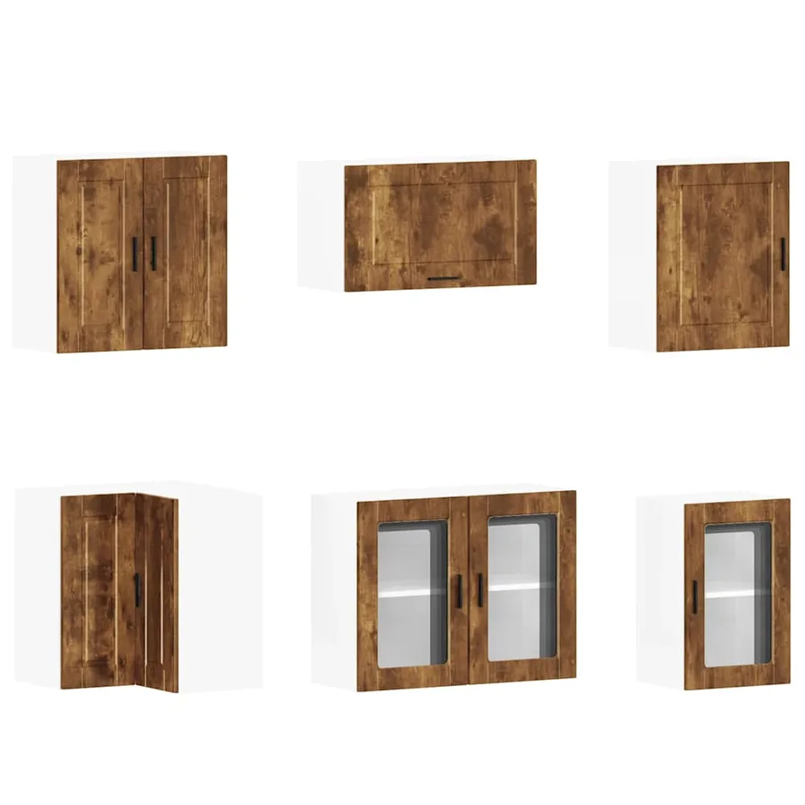 Ensemble d'armoires de cuisine 11 pcs Porto bois d'ingénierie - 5