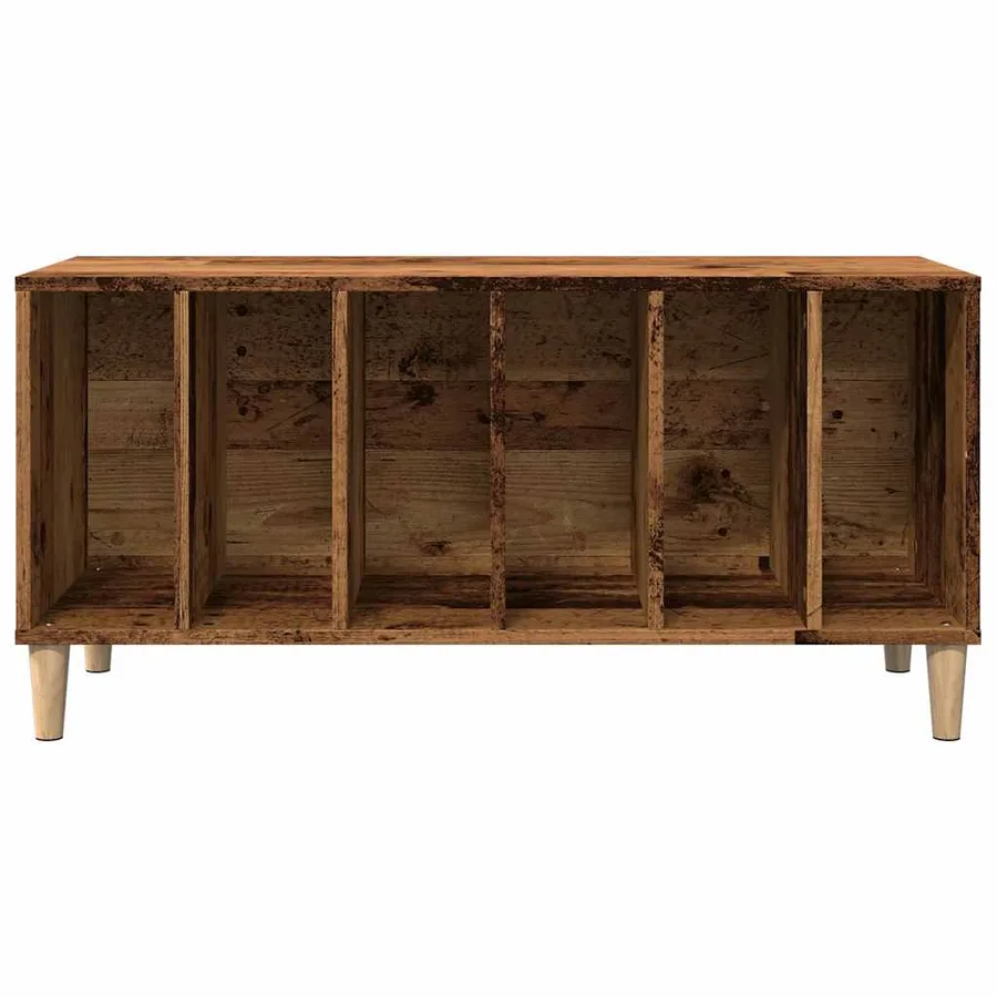 Armoire à disques vieux bois 100x38x48 cm bois d'ingénierie - 4