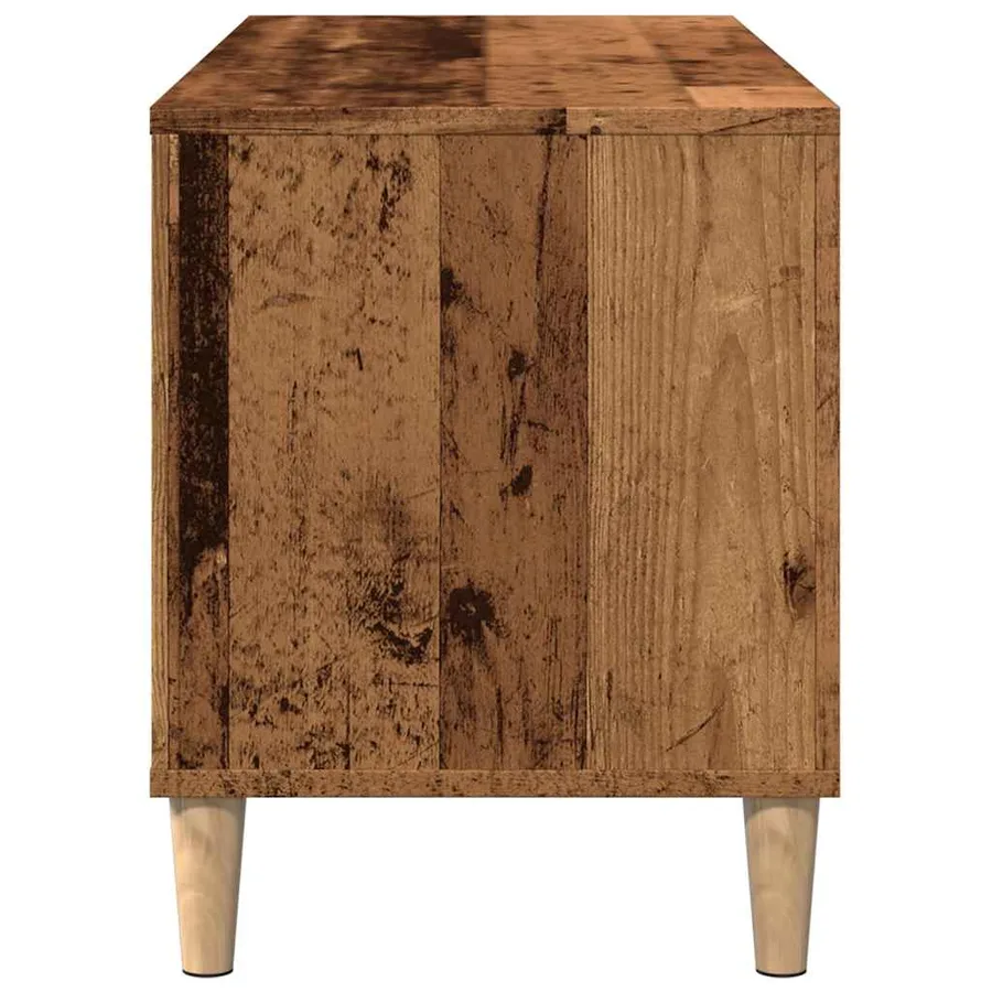 Armoire à disques vieux bois 100x38x48 cm bois d'ingénierie - 5