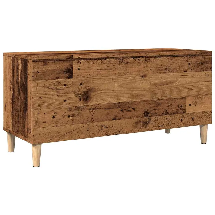 Armoire à disques vieux bois 100x38x48 cm bois d'ingénierie - 6