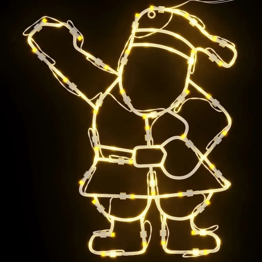 Lumières de Noël silhouette du Père Noël 2 pcs 35 LED - 8