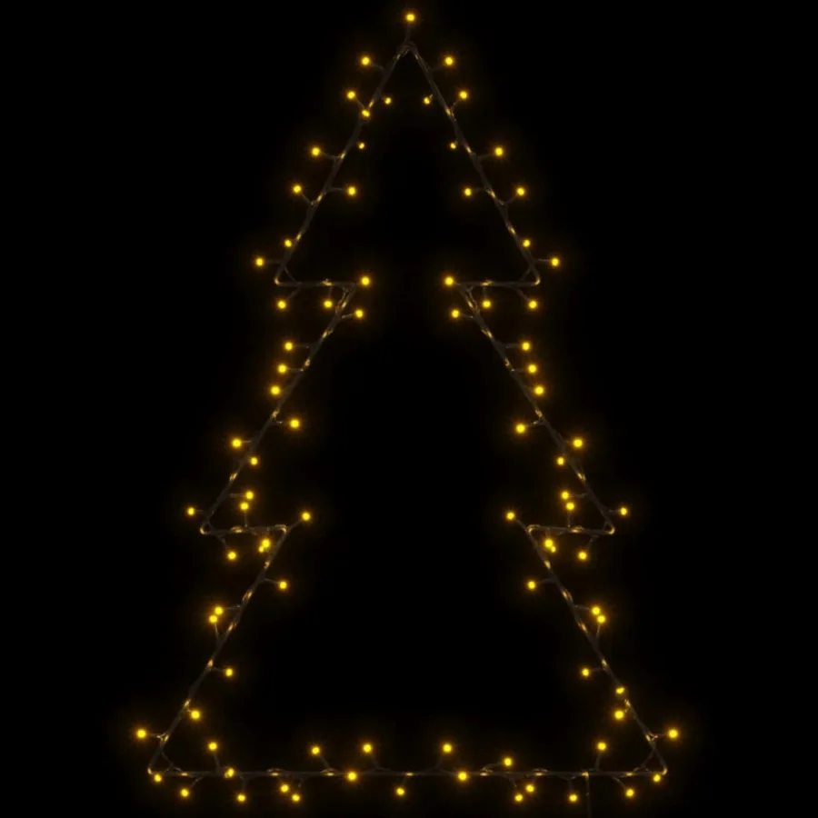 Lumières de Noël silhouette d'arbre de Noël 115 LED blanc chaud - 5