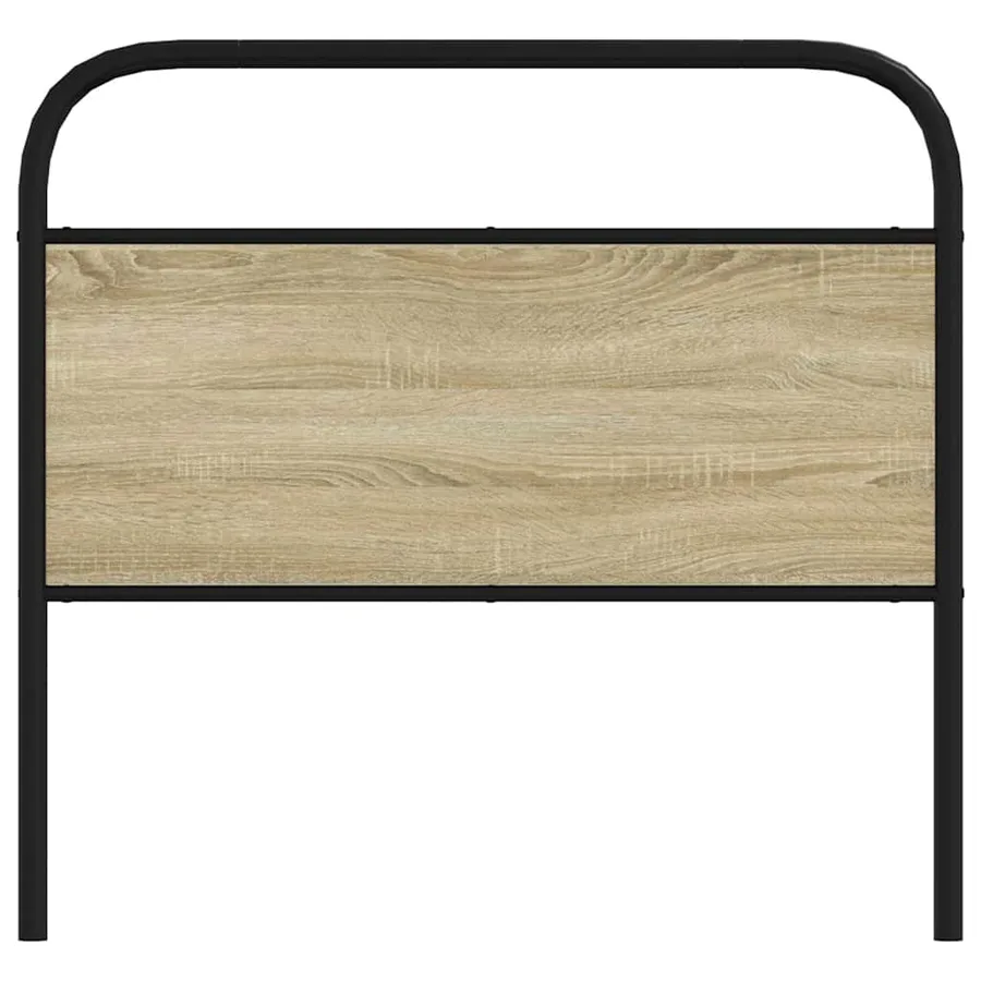 Tête de lit de remplacement chêne sonoma 90 cm acier et bois d'ingénierie - 3
