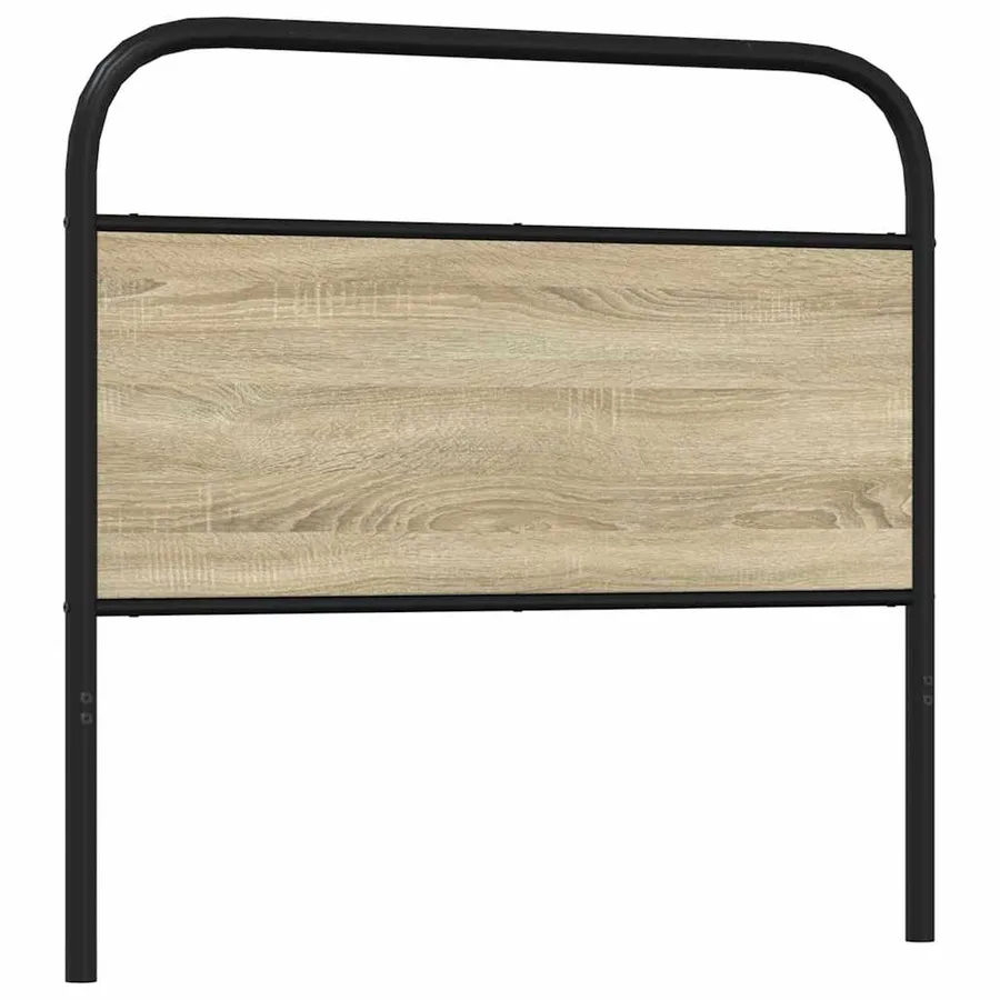 Tête de lit de remplacement chêne sonoma 90 cm acier et bois d'ingénierie - 5
