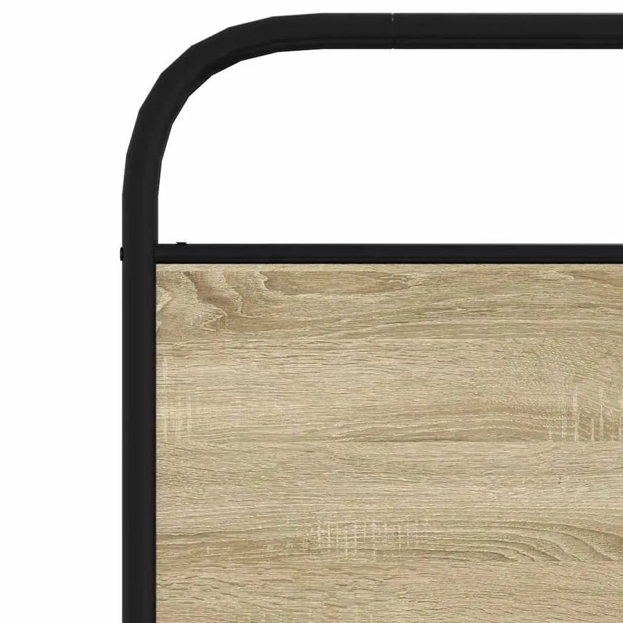 Tête de lit de remplacement chêne sonoma 90 cm acier et bois d'ingénierie - 6