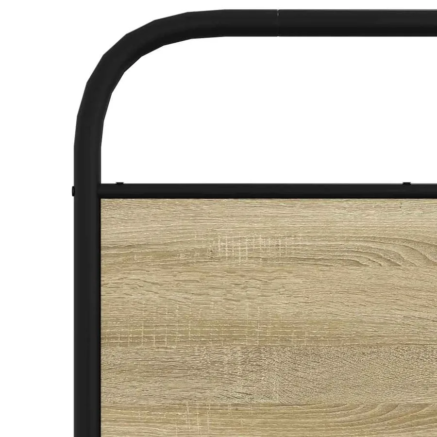 Cadre de lit sans matelas 80x200cm chêne sonoma bois ingénierie - 8