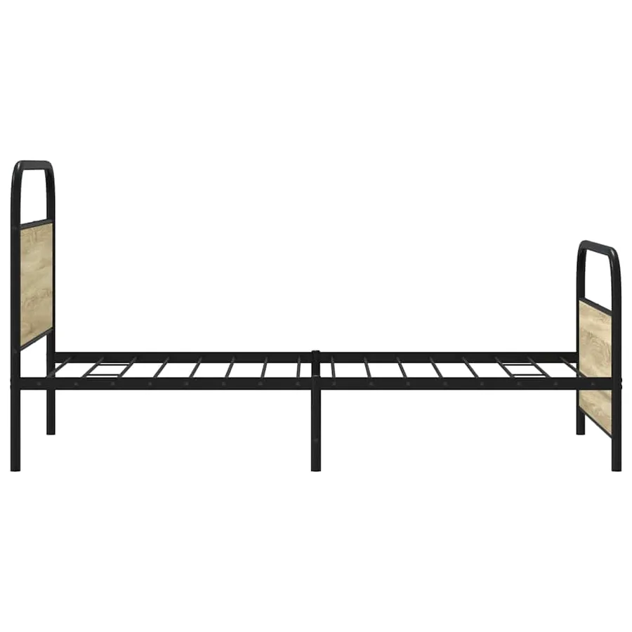 Cadre de lit sans matelas 100x200 cm chêne sonoma - 6