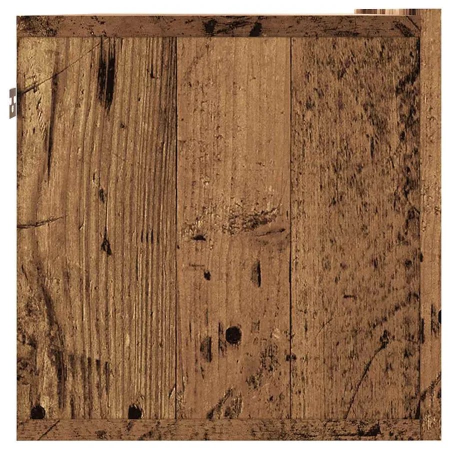Meuble TV mural vieux bois 100x30x30 cm bois d'ingénierie - 5