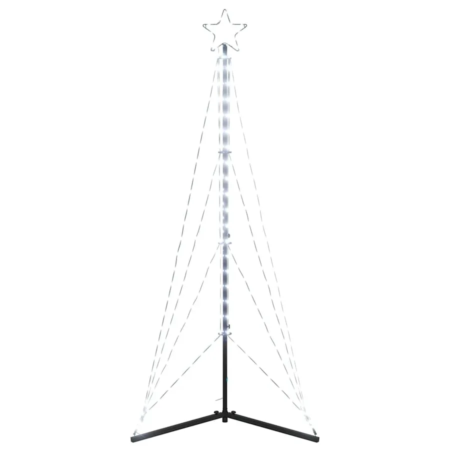 Sapin de Noël à LED 363 LED blanc froid 182 cm - 6