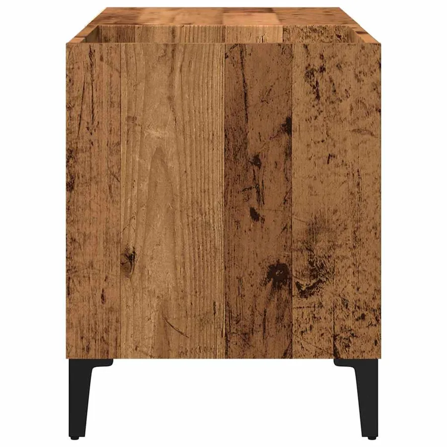 Armoire à disques vieux bois 84,5x38x48 cm bois d'ingénierie - 5