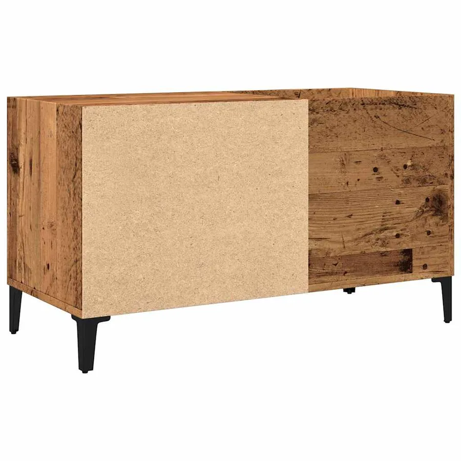Armoire à disques vieux bois 84,5x38x48 cm bois d'ingénierie - 6