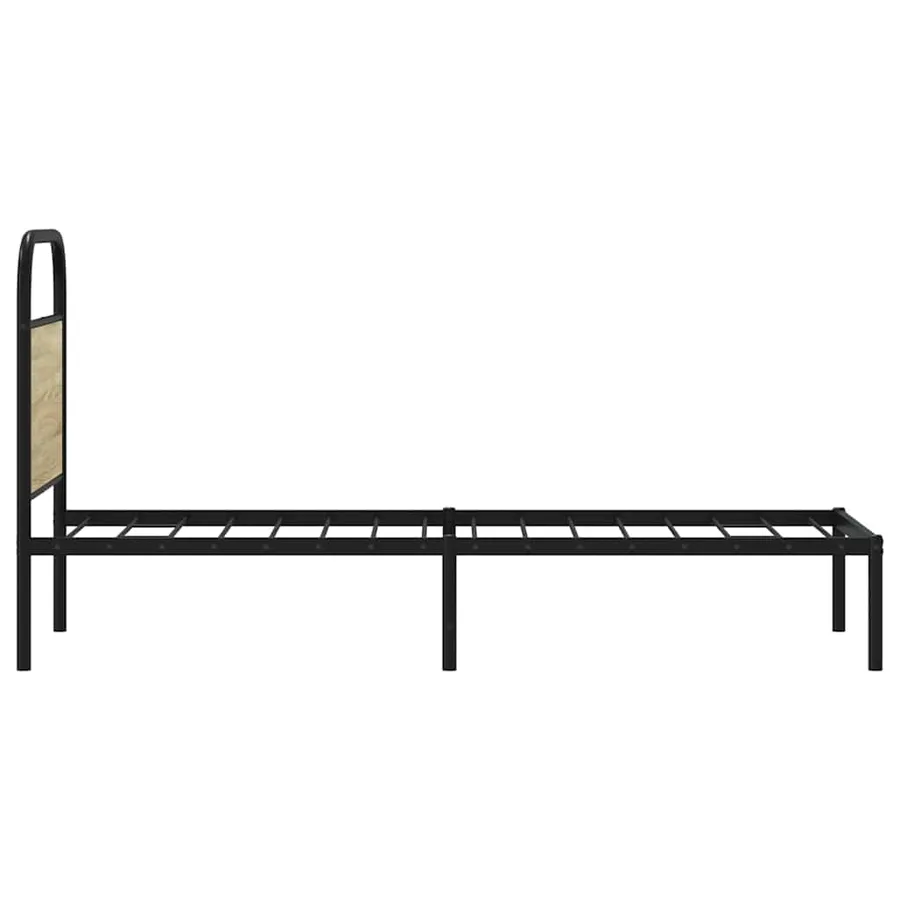 Tête de lit de remplacement chêne sonoma 75 cm acier et bois d'ingénierie - 6