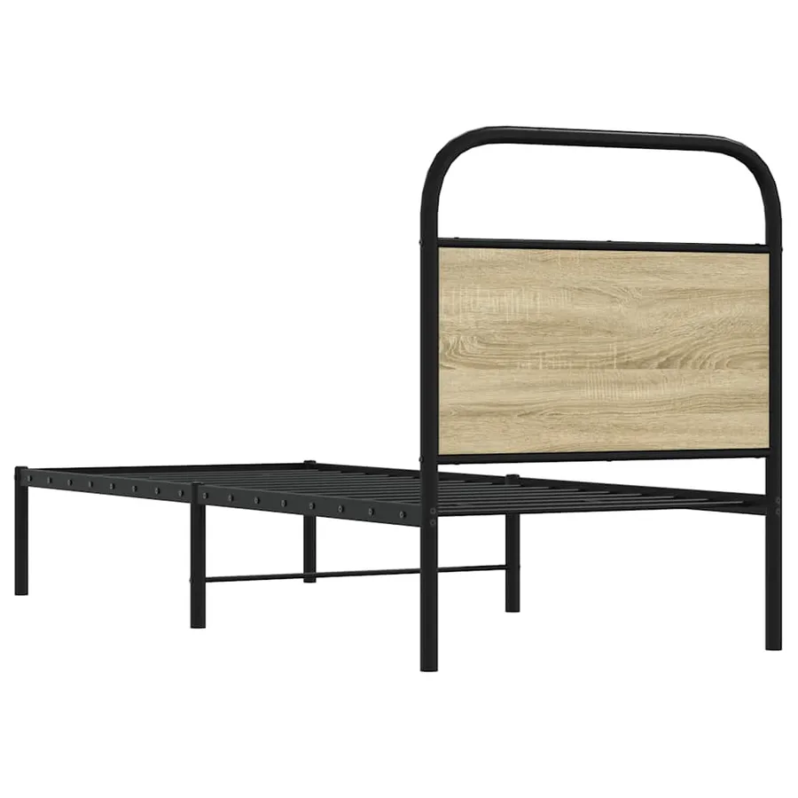 Tête de lit de remplacement chêne sonoma 75 cm acier et bois d'ingénierie - 7