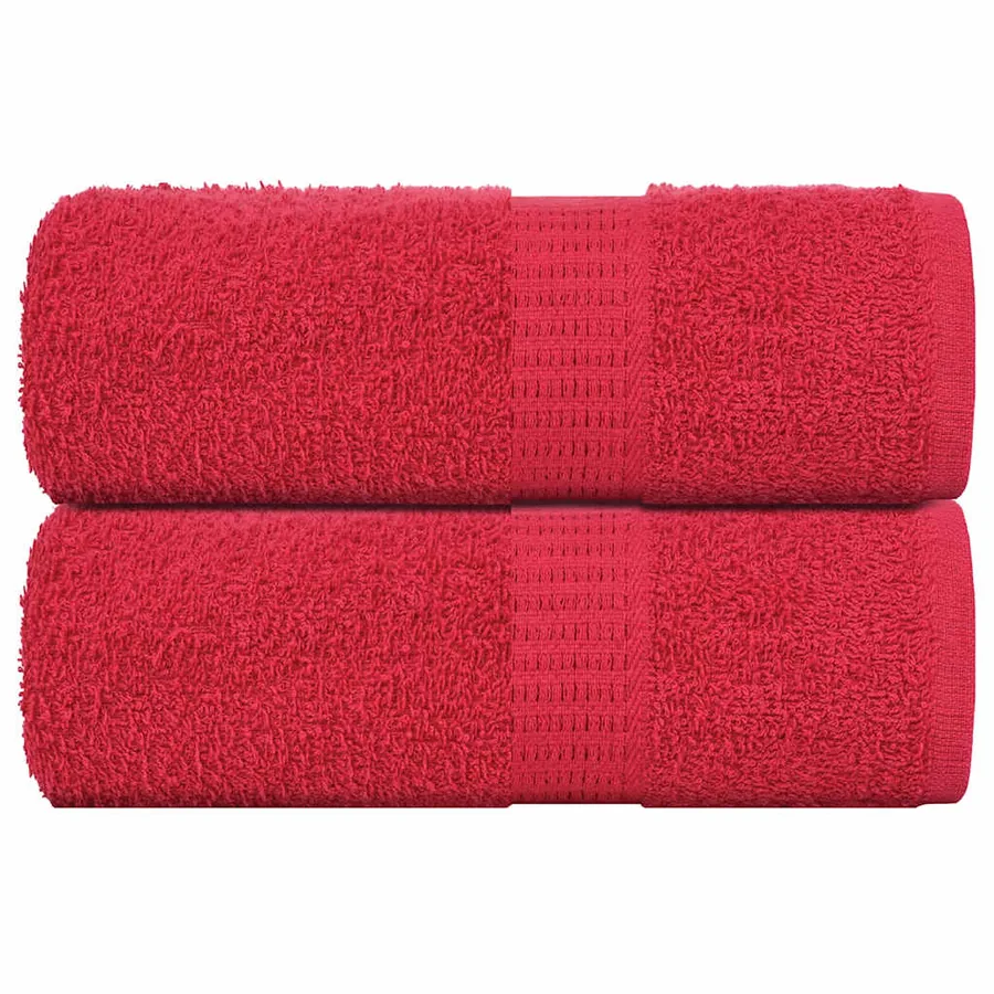 Serviettes d'invité FROGN 2 pcs rouge 30x50 cm 360 g/m²