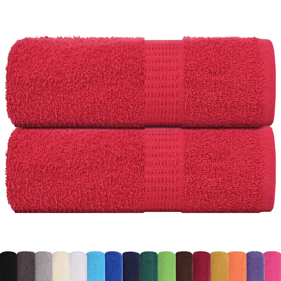 Serviettes d'invité FROGN 2 pcs rouge 30x50 cm 360 g/m² - 2