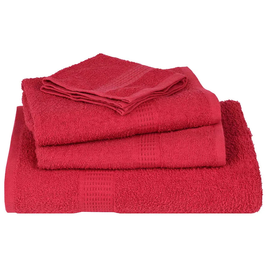 Serviettes d'invité FROGN 2 pcs rouge 30x50 cm 360 g/m² - 4