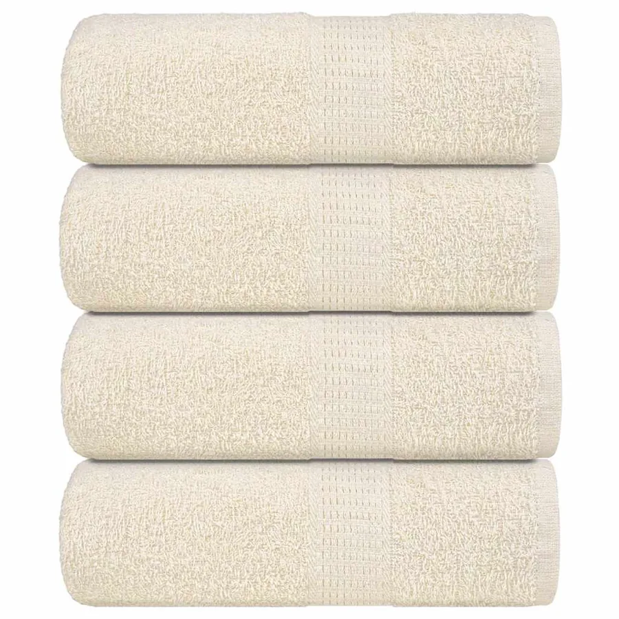 Serviettes d'invité FROGN 4 pcs crème 30x50 cm 360 g/m²