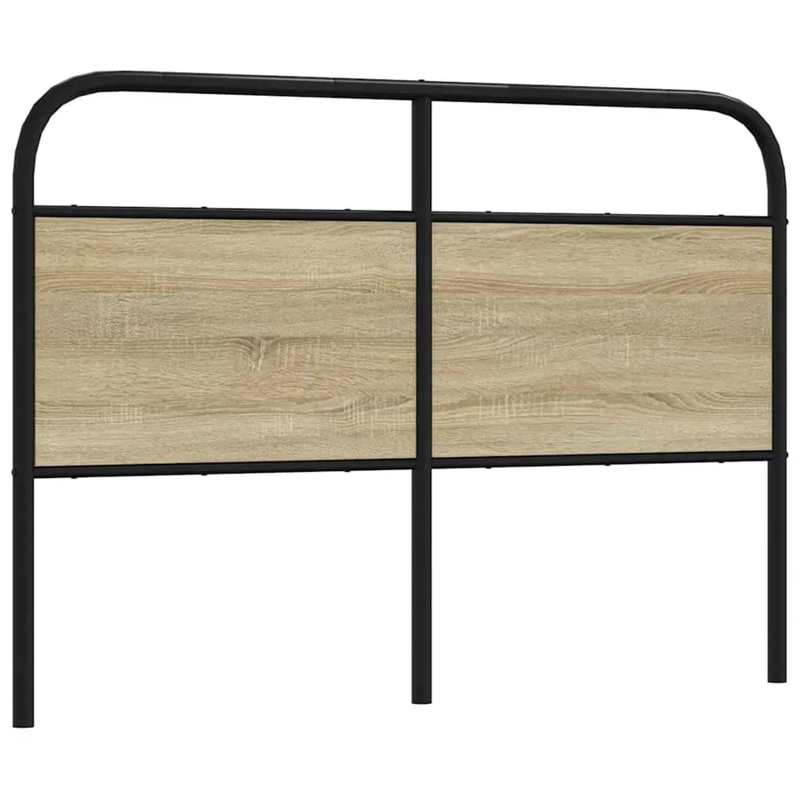 Tête de lit de remplacement chêne sonoma 135 cm acier et bois d'ingénierie