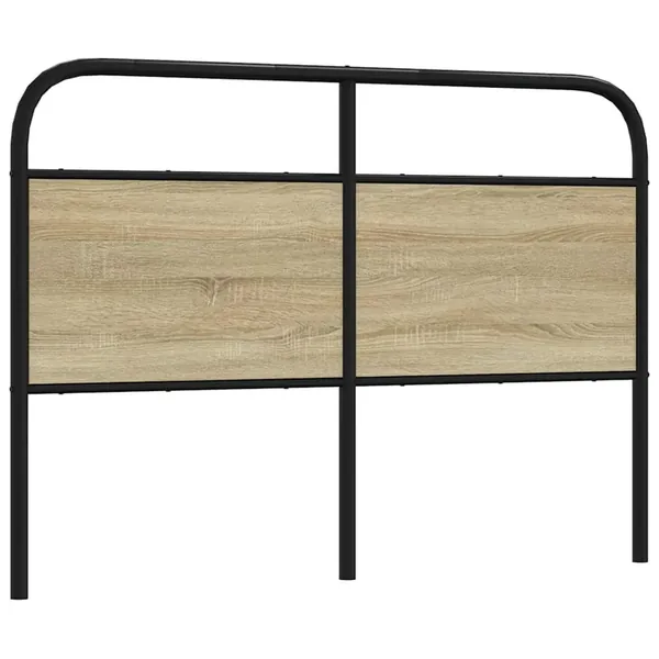 Tête de lit de remplacement chêne sonoma 135 cm acier et bois d'ingénierie