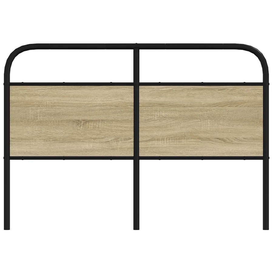 Tête de lit de remplacement chêne sonoma 135 cm acier et bois d'ingénierie - 3