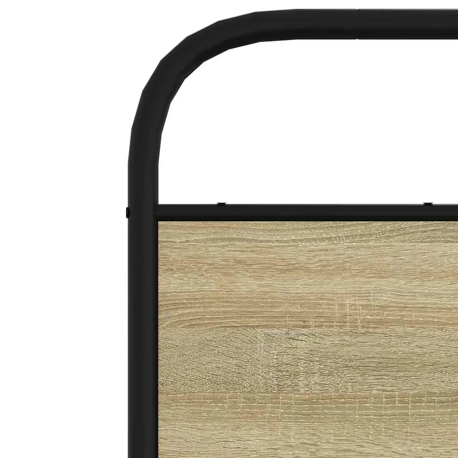 Tête de lit de remplacement chêne sonoma 135 cm acier et bois d'ingénierie - 6