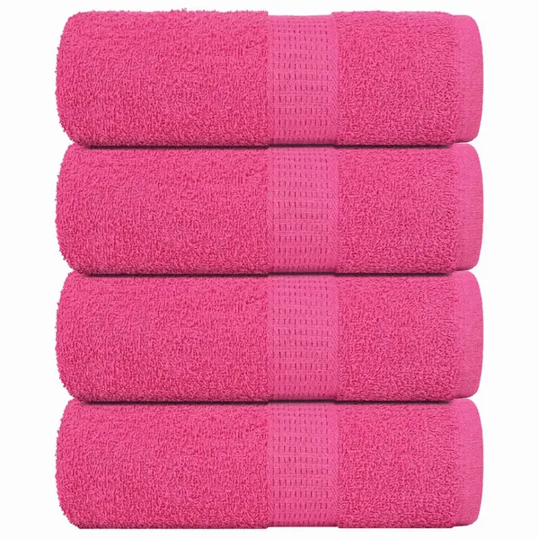 Serviettes de toilette FROGN 4 pièces Rose 30x30 cm 360 g/m²