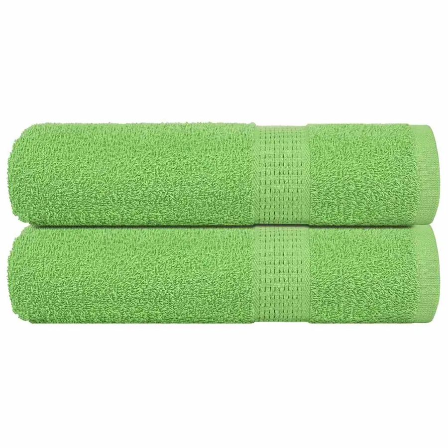 Essuie-mains FROGN 2 pcs vert pomme 50x100 cm 360 g/m²