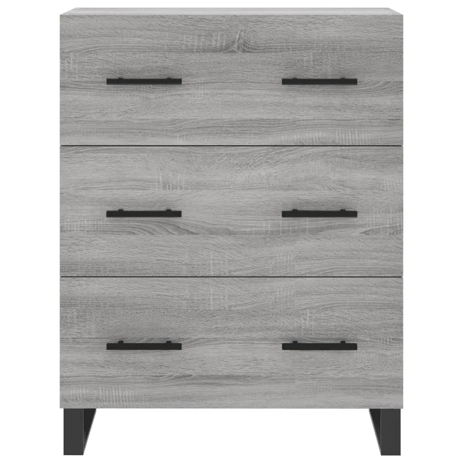 Buffet haut Sonoma gris 69,5x34x180 cm Bois d'ingénierie - 8