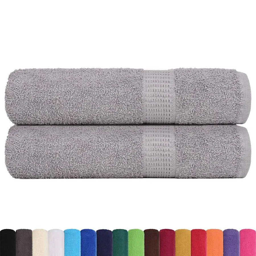 Essuie-mains FROGN 2 pcs gris 50x100 cm 360 g/m² - 2