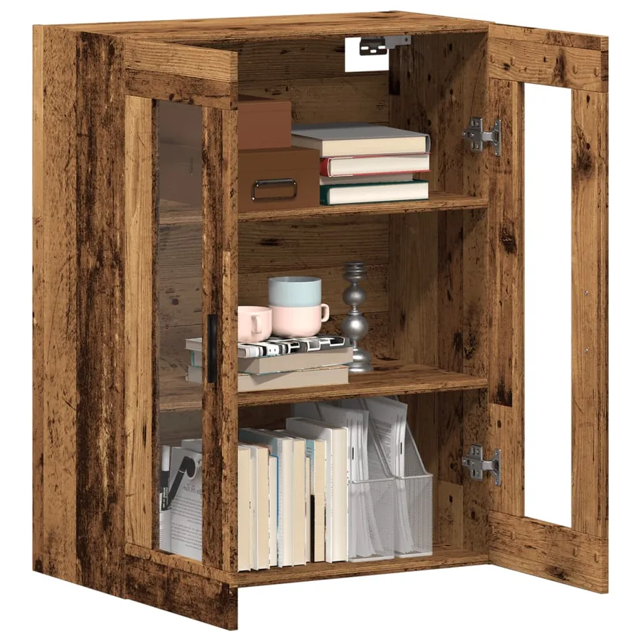 Armoire murale vieux bois 69,5x34x90 cm - 3