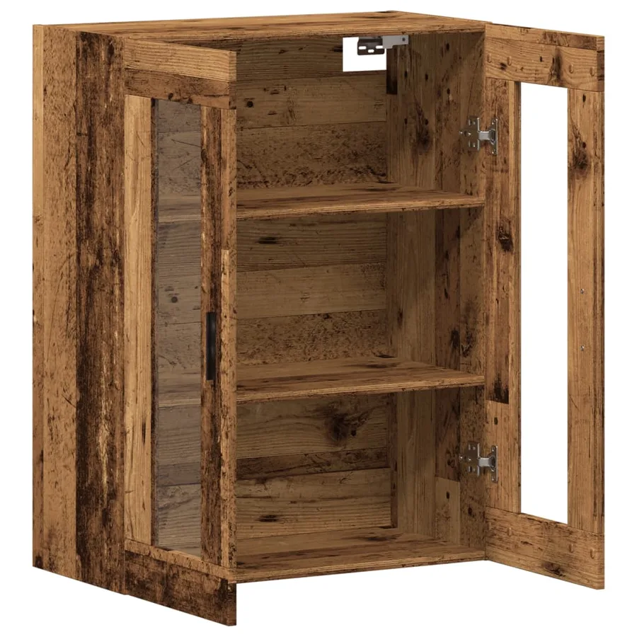 Armoire murale vieux bois 69,5x34x90 cm - 5