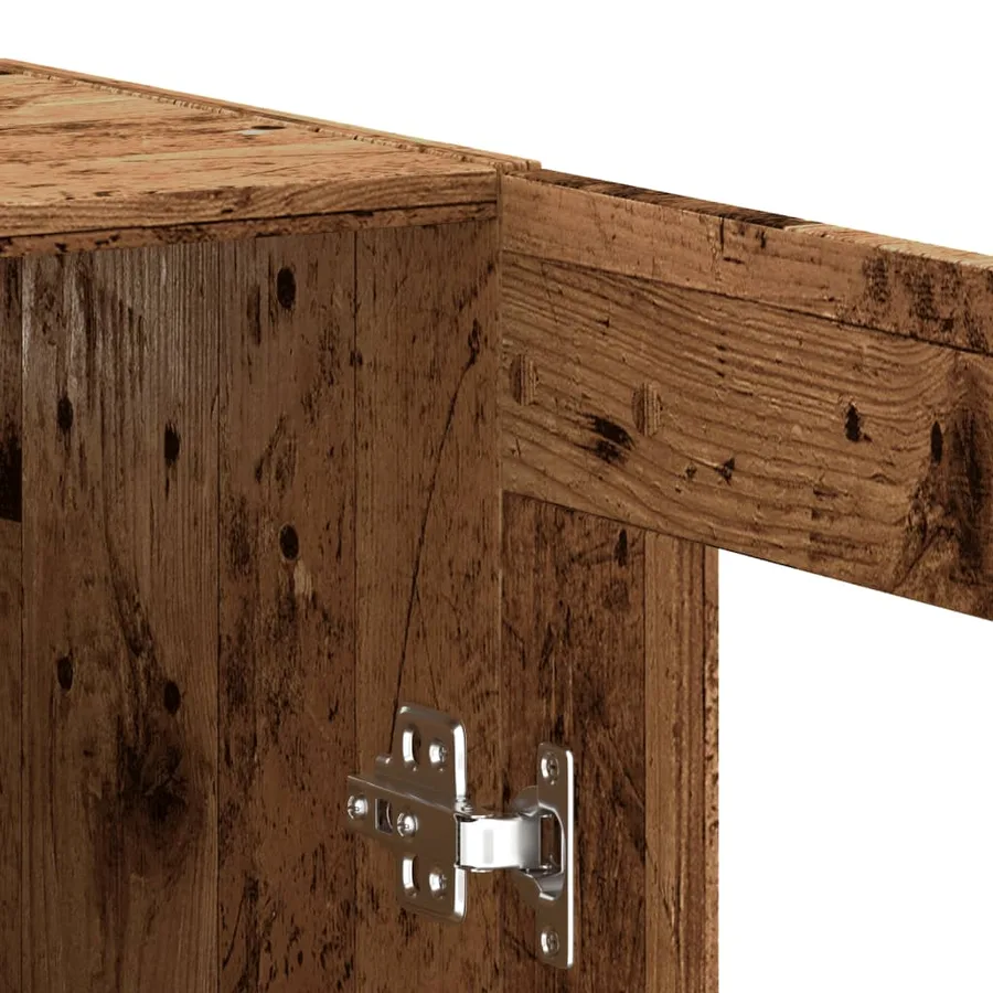 Armoire murale vieux bois 69,5x34x90 cm - 8