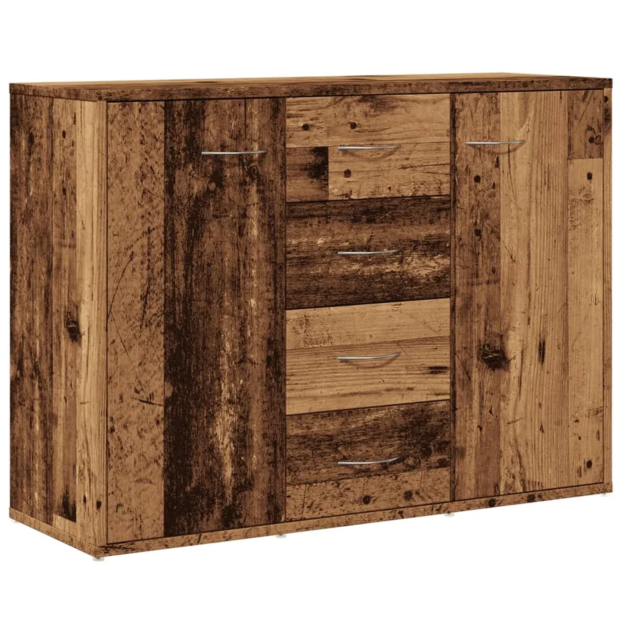 Buffet vieux bois 88x30x64 cm bois d'ingénierie - 2