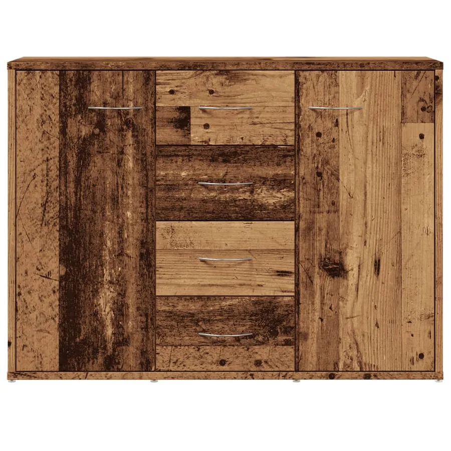 Buffet vieux bois 88x30x64 cm bois d'ingénierie - 4