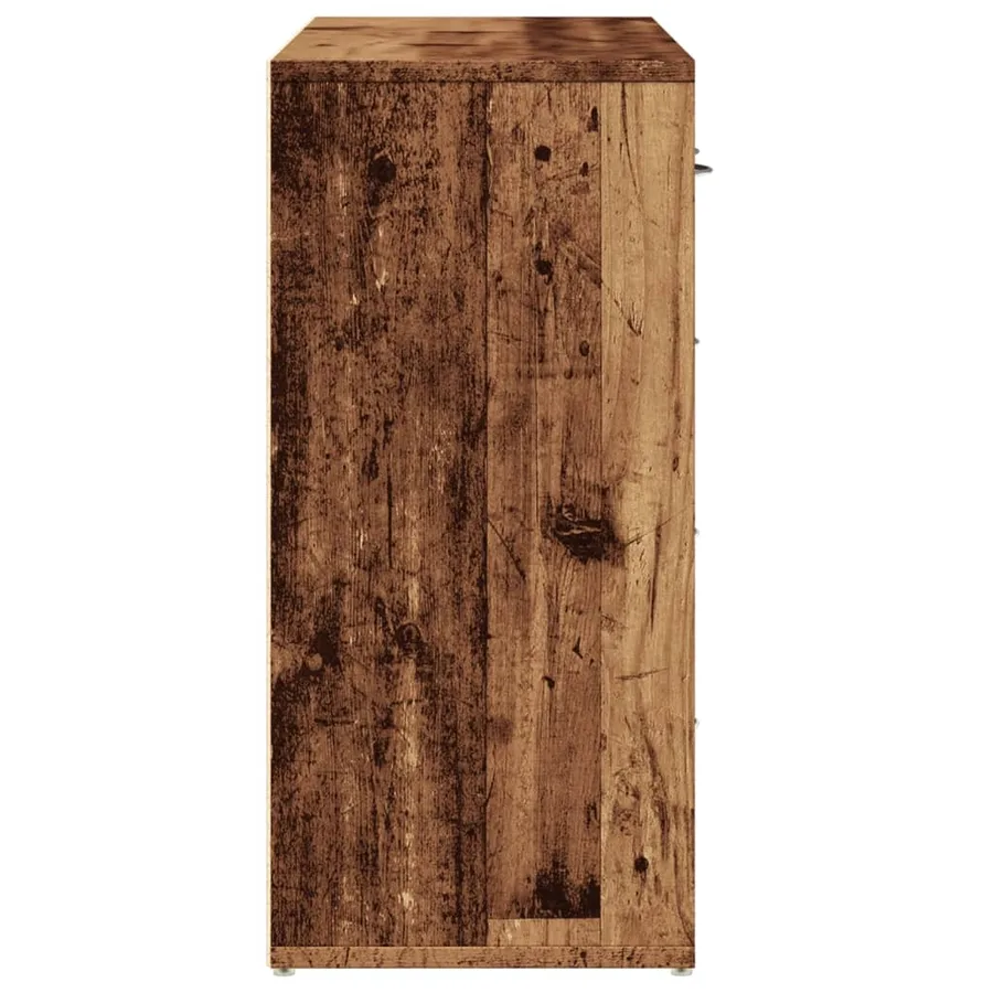Buffet vieux bois 88x30x64 cm bois d'ingénierie - 5