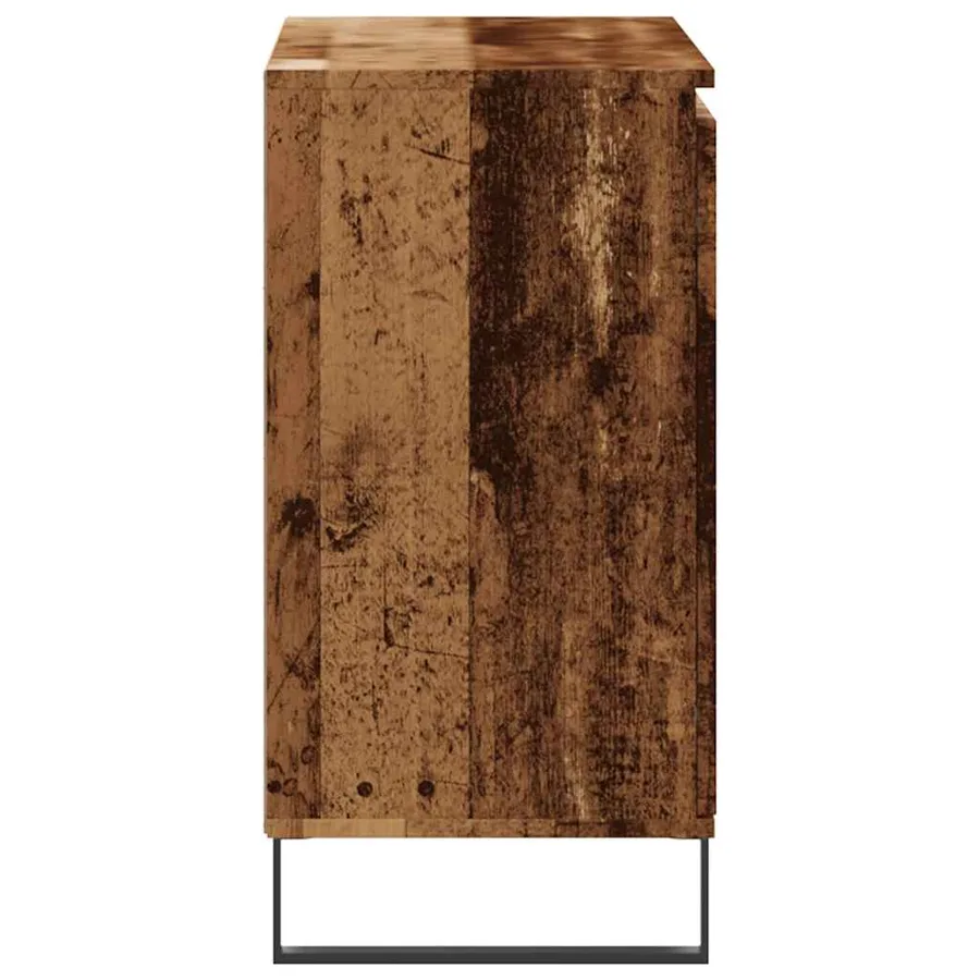 Buffet vieux bois 101,5x35x70 cm bois d’ingénierie - 5