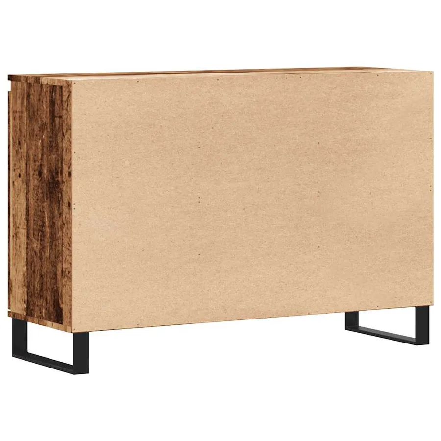 Buffet vieux bois 101,5x35x70 cm bois d’ingénierie - 6